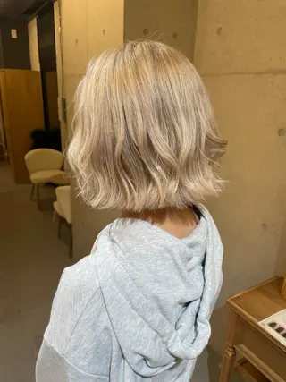 ショート カラー 羽田翔大/ブリーチ/ ボブカット/店長のヘアスタイル