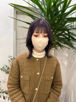 セミロング 艶カラー🌟 kanonのヘアスタイル