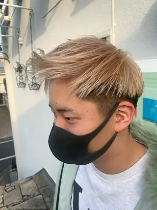 カラー メンズ 平 ちひろのヘアスタイル