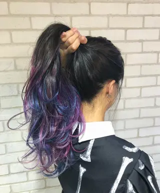 ロング カラー パーマ ヘアアレンジ メンズ キッズ ネイル マツエク・マツパ 新宿/髪質改善/ 美髪矯正✨浅江通友のヘアスタイル