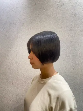 ショート 🖤🌀くるくる パーマ🌀🖤ayaのヘアスタイル