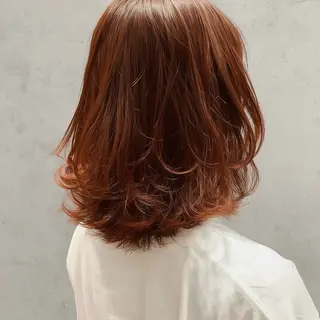 ミディアム カラー nui所属・清水優/レイヤー/ ボブ/髪質改善のヘアスタイル