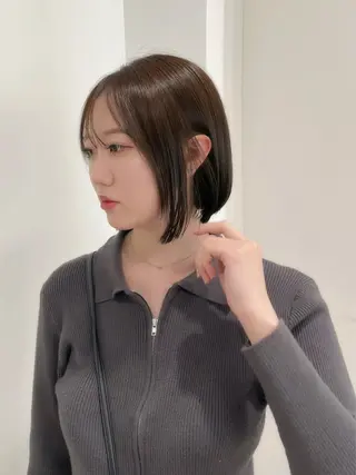 ショート 縮毛矯正/ハイトーン /パーマ/前原汐🎐のヘアスタイル