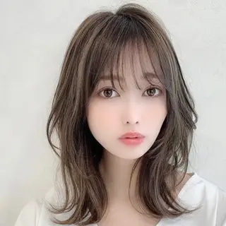 ミディアム カラー パーマ ヘアアレンジ JYUNESU OMOTESANDO所属・【店長】 マツモトタクヤのヘアスタイル