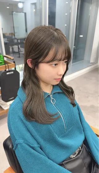 ロング カラー 美髪縮毛矯正🫧 艶カラー/スズカのヘアスタイル