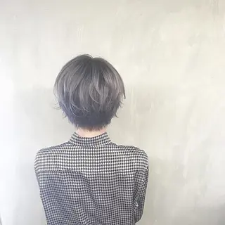 ショート カラー パーマ ヘアアレンジ メンズ Le Reve (ルレーブ所属・kobayashi $hogoのヘアスタイル