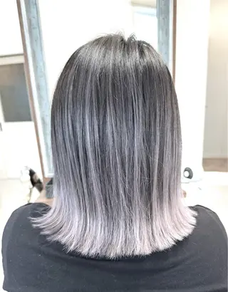 ミディアム カラー Salon de Qualia(サロンドクオリア)所属・杉下　涼/ハイトーン /髪質改善/パーマのヘアスタイル