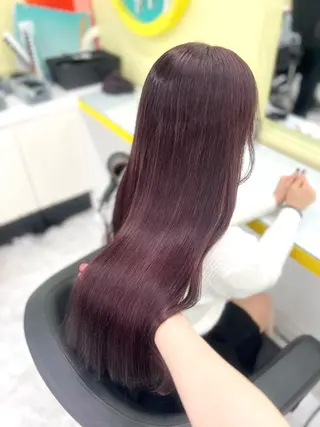 ロング カラー パーマモデル募集💖 まなみのヘアスタイル