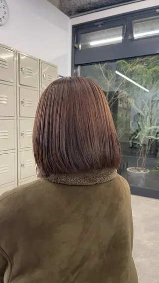 ショート イージーパーマ募集 平口はのんのヘアスタイル