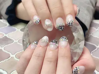 ネイル 痛ネイル/ワンホン/ フィルイン/長さだしのネイルデザイン