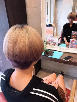 ショート 髪質改善 カラーJILLのヘアスタイル