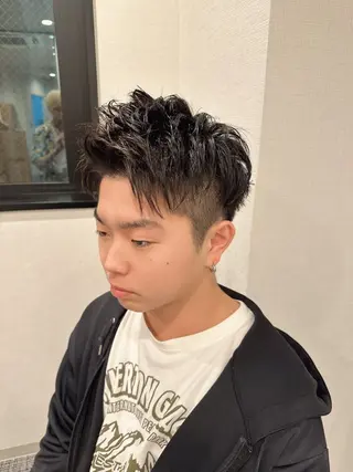 メンズ 藤本渚杜/メンズ/ 艶カラーのヘアスタイル