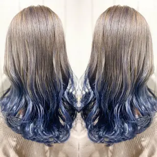 ロング カラー パーマ ヘアアレンジ RecheRche【池袋】所属・👑指名率No.1 👑坂口飛翔のヘアスタイル