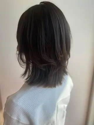 ミディアム カラー ✴︎ヒラガカナ✴︎ ECLAT HAIRのヘアスタイル