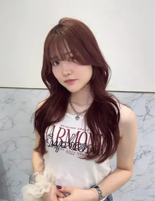 ロング カラー ParveMix 🌝🫧山本 玲南のヘアスタイル