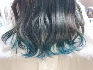 ロング 🌿earth亀有店 【緑髪のノブ】🌿のヘアスタイル