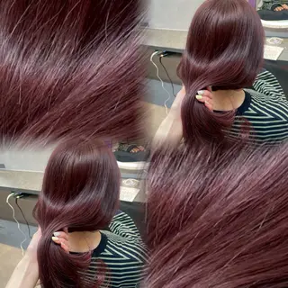 カラー 博多/ ブリーチ/暖色/色味のヘアスタイル