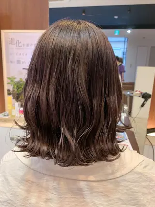 ミディアム メンズパーマ/難波/ 心斎橋　室園亮佑のヘアスタイル