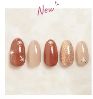 カラー ネイル UniqueNail 長さだし専門店のネイルデザイン