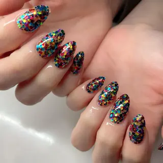 セミロング ネイル 下妻市ﾈｲﾙｻﾛﾝ M_styleのネイルデザイン