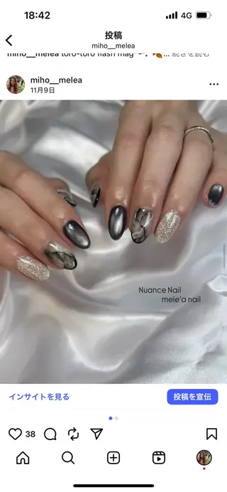 ネイル miho meléanailのネイルデザイン
