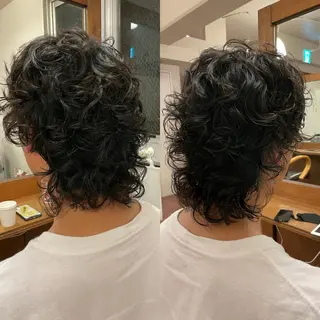 ミディアム 加藤 泰輔のヘアスタイル