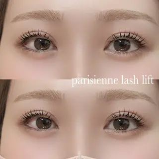 マツエク・マツパ 塩入ひろの、韓国ヘア 梅田/束感まつ毛のヘアスタイル