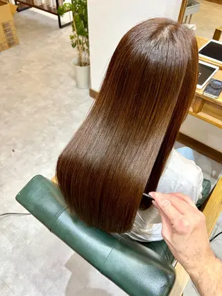 ロング Jyue-ru/北谷 /縮毛矯正/髪質改善のヘアスタイル