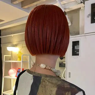 ショート カラー ヘアアレンジ ボブハイトーン🦖 デザインMAMIのヘアスタイル