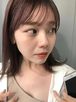 ミディアム カラー suvvy hairsalonのヘアスタイル