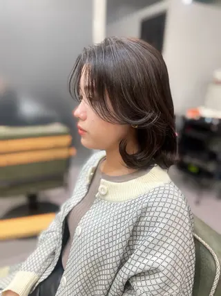 ショート shes茶屋町アリサ 🎀顔周り×韓国風のヘアスタイル