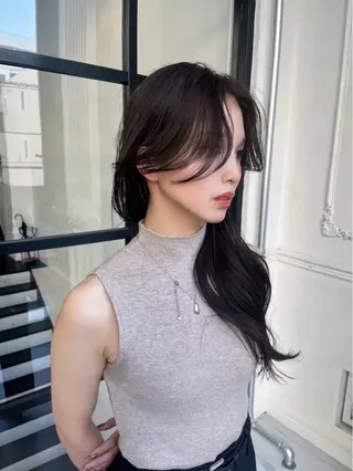 セミロング カラー Maison Halu YUKIのヘアスタイル