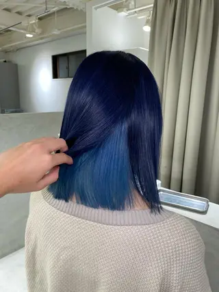 カラー kumon ayu ブリーチ/ハイトーンのヘアスタイル