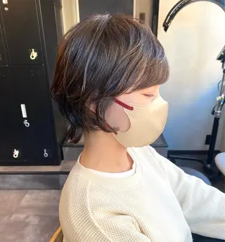 ショート パーマ nely所属・kouyo パーマ/ウルフカットのヘアスタイル