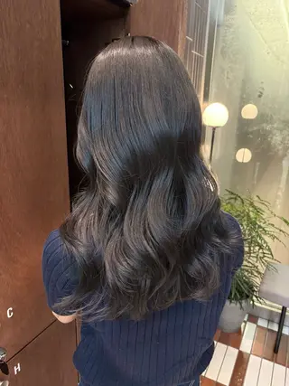 ミディアム カラー 名古屋栄カラーモデル sayoのヘアスタイル