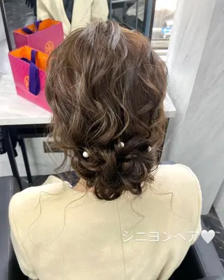 ヘアアレンジ LANDS所属・nanaka 🤍韓国ワンホンヘアのヘアスタイル