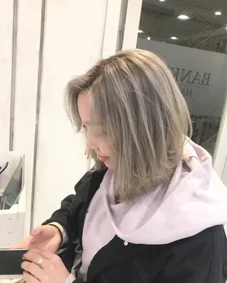 ミディアム カラー ヘアアレンジ BANK'S hair所属・💐ケラチン 髪質改善寺坂雄飛💐のヘアスタイル