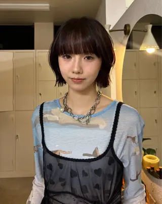 カラー 佐々木 遥菜のヘアスタイル