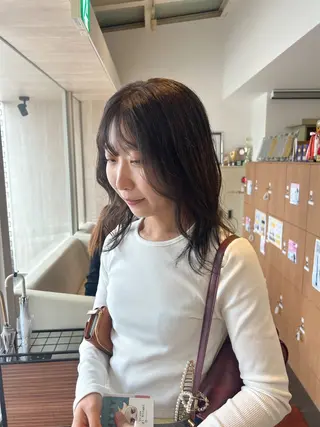 ミディアム カラー 🍓似合わせ＋トレン ドヘア矢木🍓のヘアスタイル