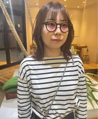 ミディアム lolonois ナガオカカオリのヘアスタイル