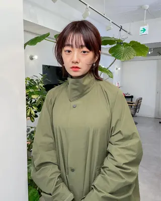 ショート カラー パーマ＊ 顔まわり似合わせのヘアスタイル