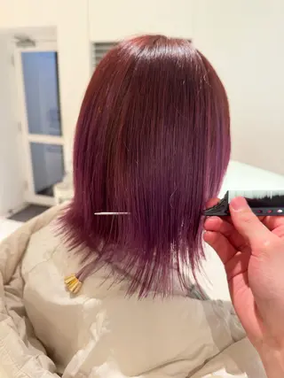 ミディアム カラー MAO SHIRATOのヘアスタイル