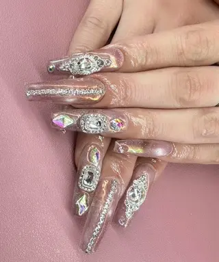 ロング nail untitledのネイルデザイン