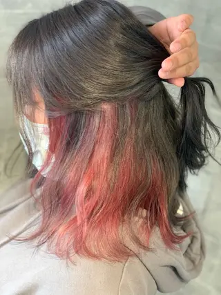 ミディアム ank classic hair【アンククラシックヘアー】所属・バレ、ハイライト モデル募集　齋藤祐哉のヘアスタイル