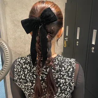 ヘアアレンジ 透明感カラー/ アレンジ/篠崎渚彩のヘアスタイル