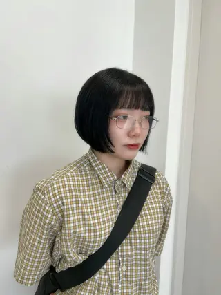 ショート 縮毛矯正/ハイトーン /パーマ/前原汐🎐のヘアスタイル