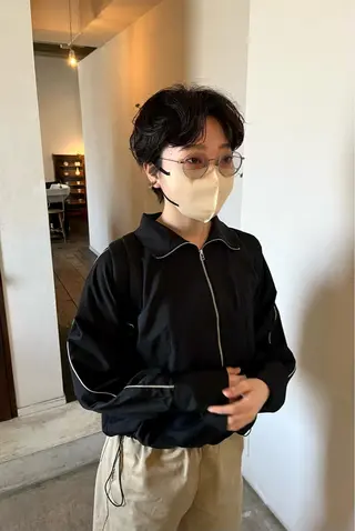 ショート パーマ room3小出 奈央子のヘアスタイル