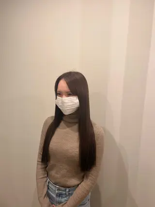 ロング カラー 山本 彩香のヘアスタイル
