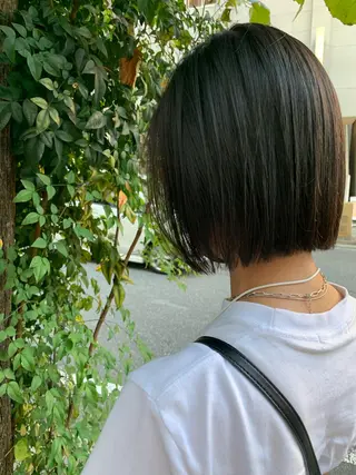 ショート カラー パーマ/ボブ/ レイヤー/豊浦翔太のヘアスタイル