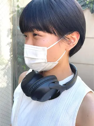 ショート カラー ヘアアレンジ satsuki 暖色・ブラウンカラーのヘアスタイル